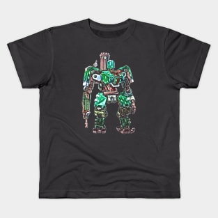 Overwatch Bastion Chirstmas Gift Wrap Skin Kids T-Shirt